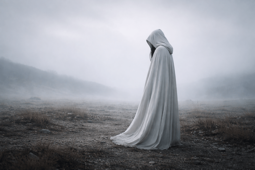 Pani w białym płaszczu